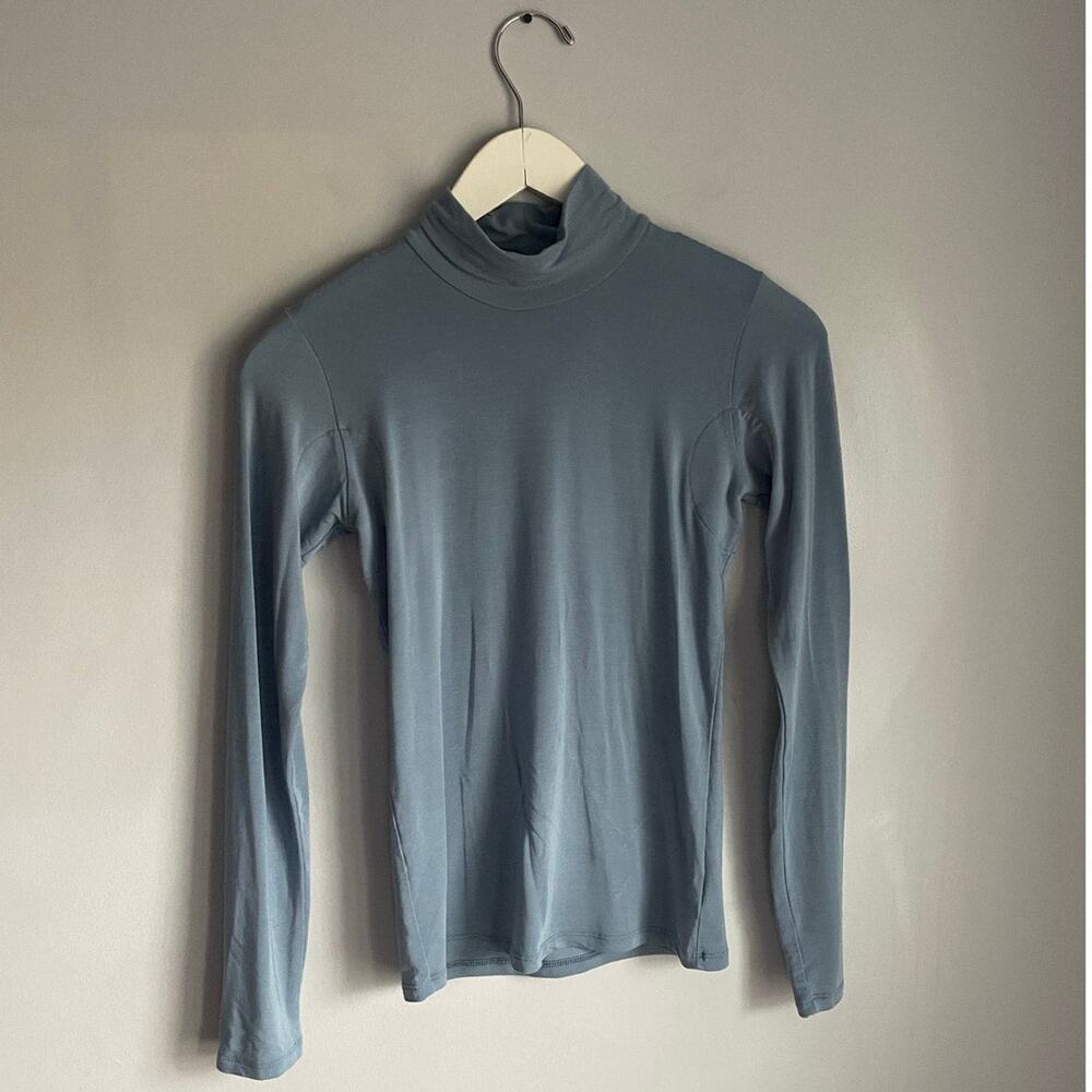 Numi Consciously Kind Tencel Lycra Turtleneck Blue Shirt Sweatproof Undershirt